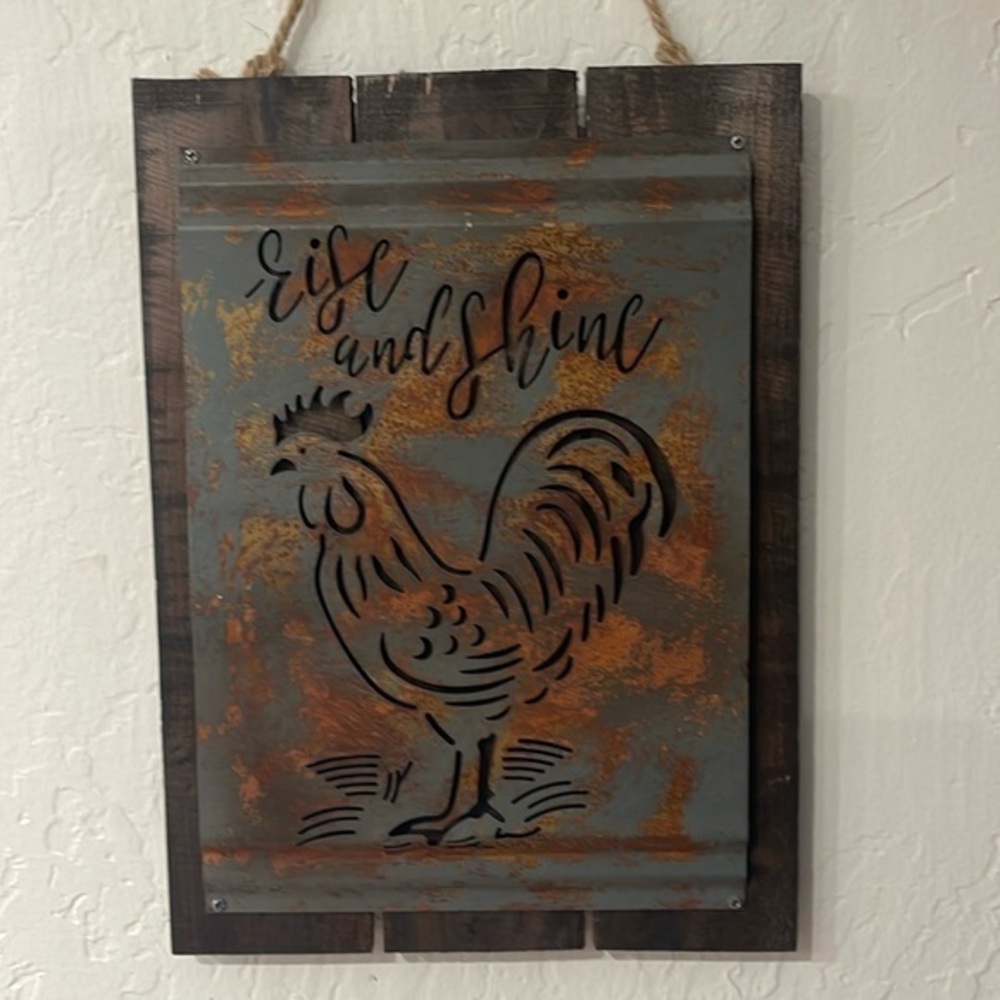 Farmhouse Brownlow gifts acid washed metal sign